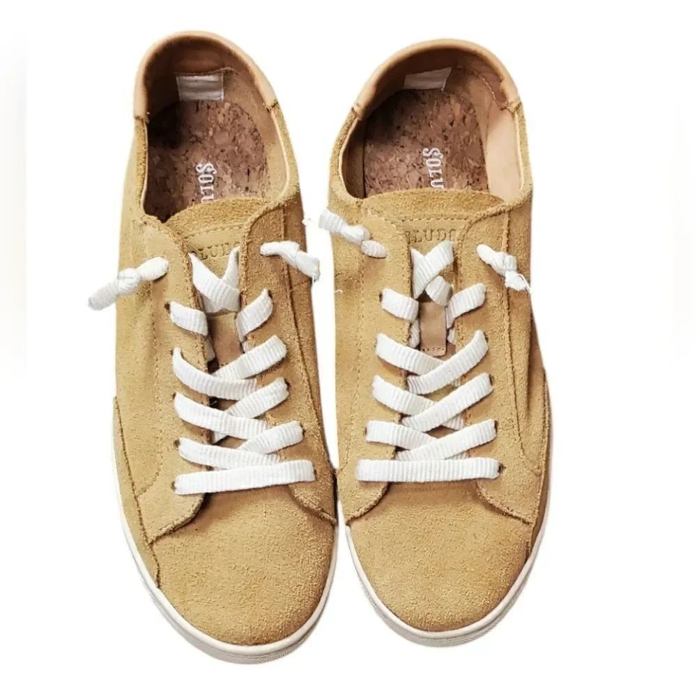 Soludos Suede Camel Sneakers